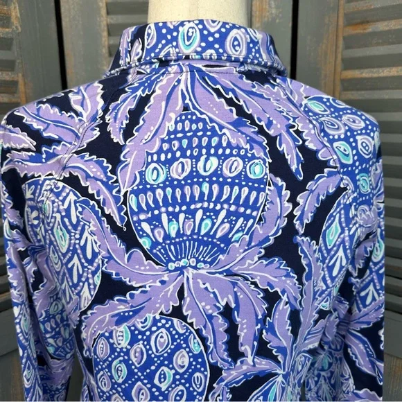 Lilly Pulitzer Skipper Popover Dress UPF 50+ Lilac Verbena Sz S - Picture 14 of 16